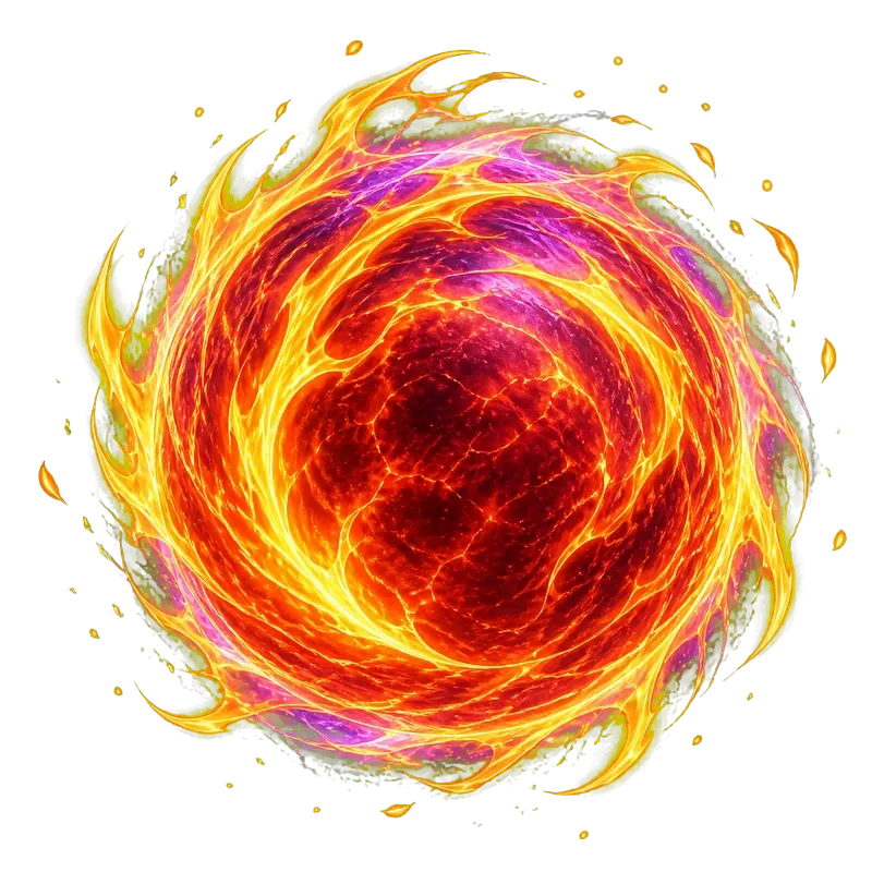 Fireball section orb 800